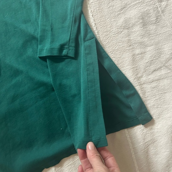 J. Jill green Turtleneck Tunic with side vent - Picture 3 of 3